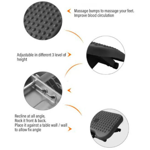 Reposa Pies Ergonómico con Acupresión