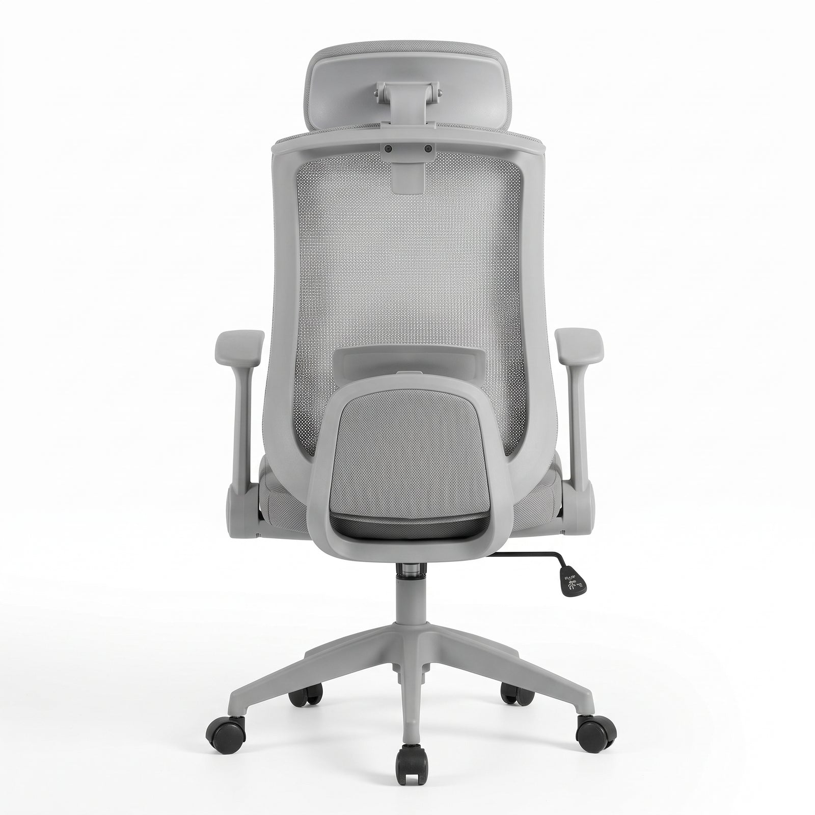 Silla ergonómica Cali Gris, vista posterior