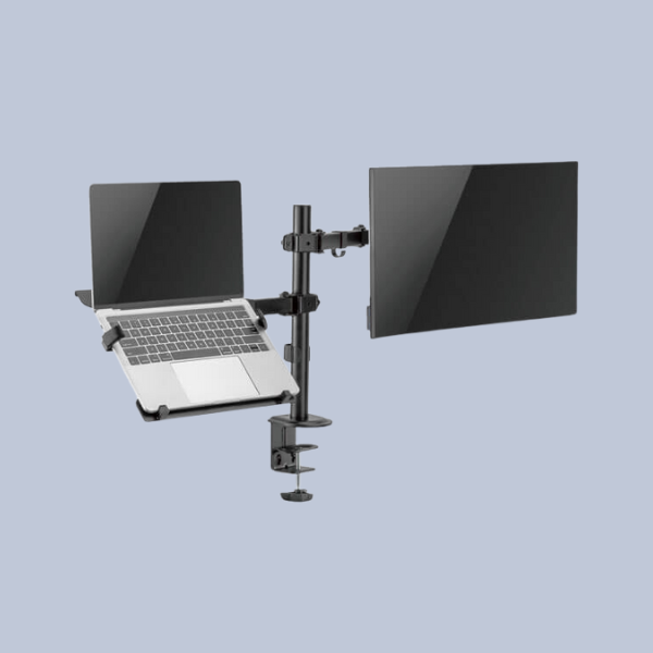 Soporte Dual para Monitor y Notebook