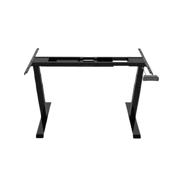 Base de Escritorio Alzable Negra Dual Motor