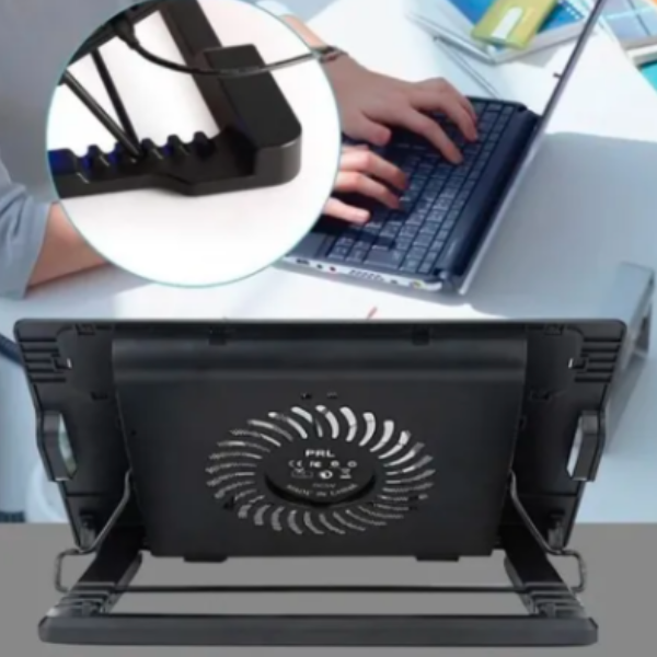 Soporte Ergonómico para Notebook con Ventilador