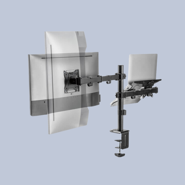 Soporte Dual para Monitor y Notebook