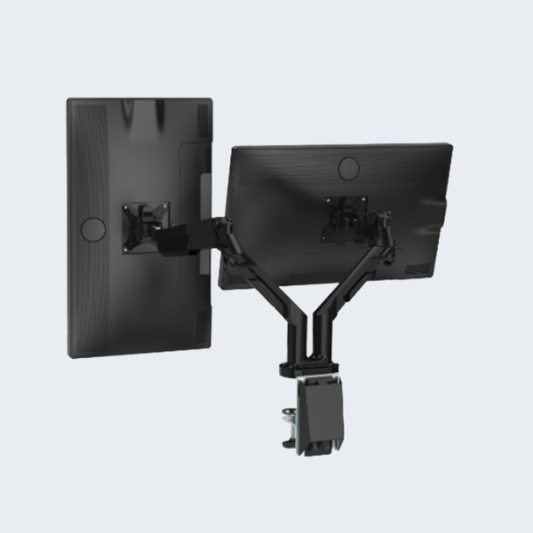 Soporte PRO Ergonómico a Gas para 2 Monitores