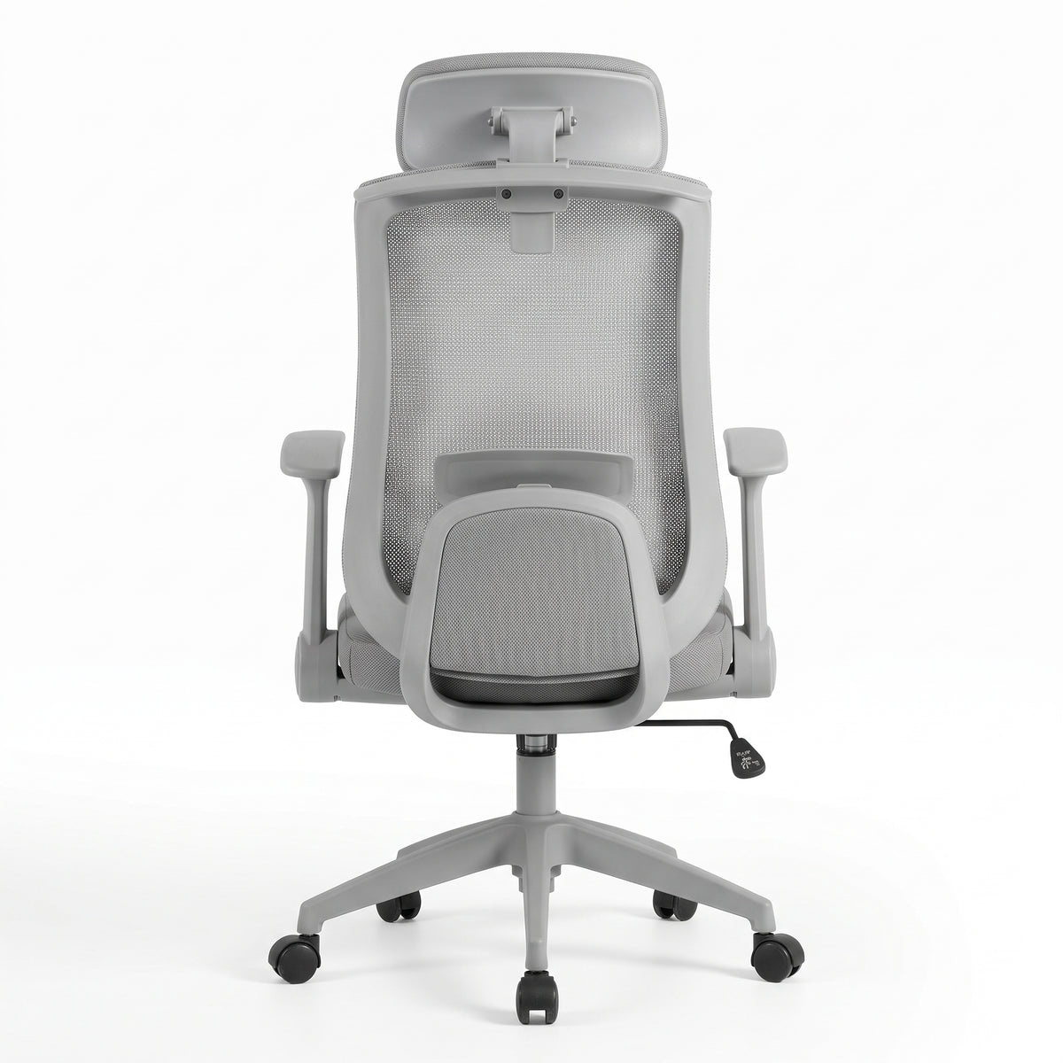 Silla ergonómica Cali Gris, vista posterior