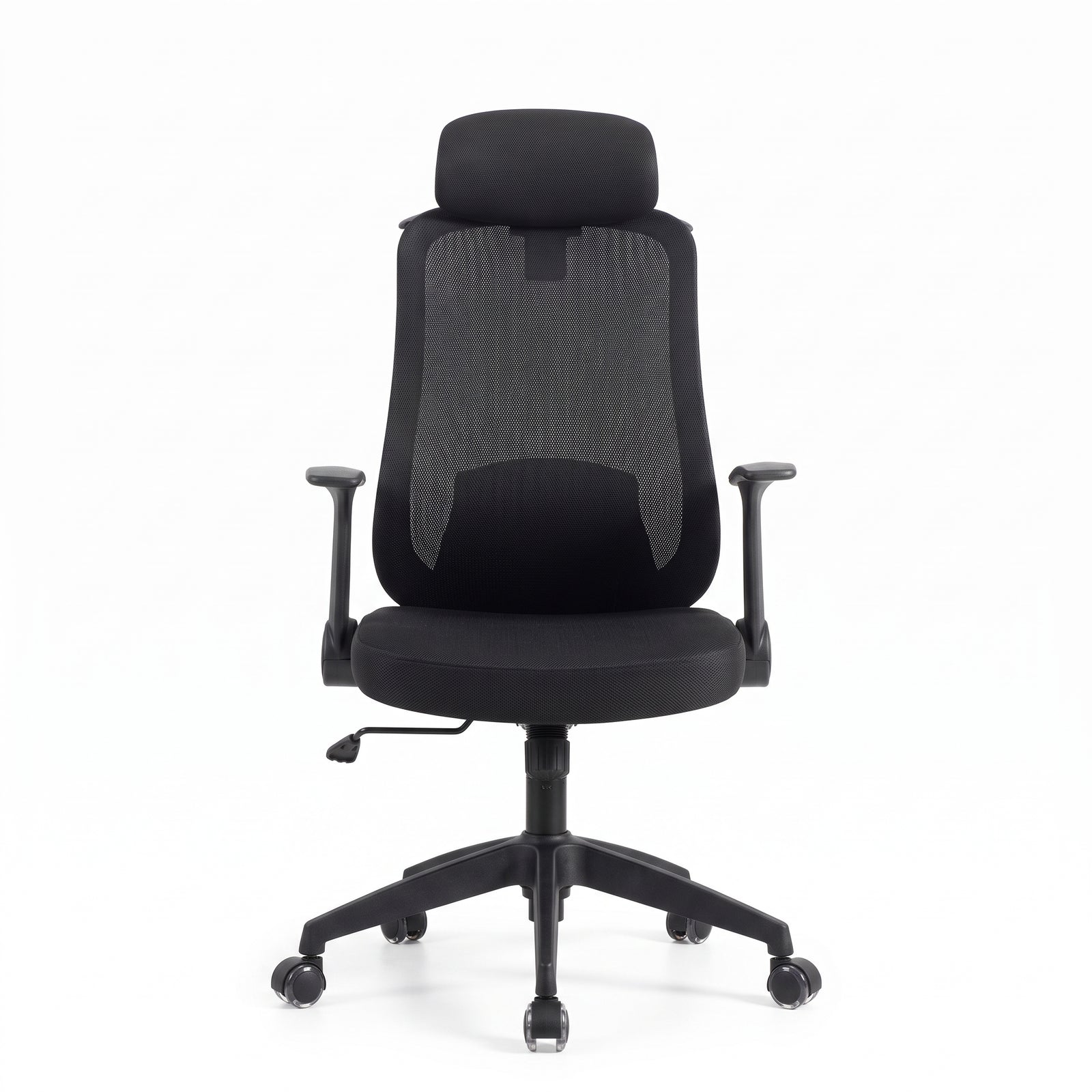 Silla ergonómica Cali Negra, vista frontal